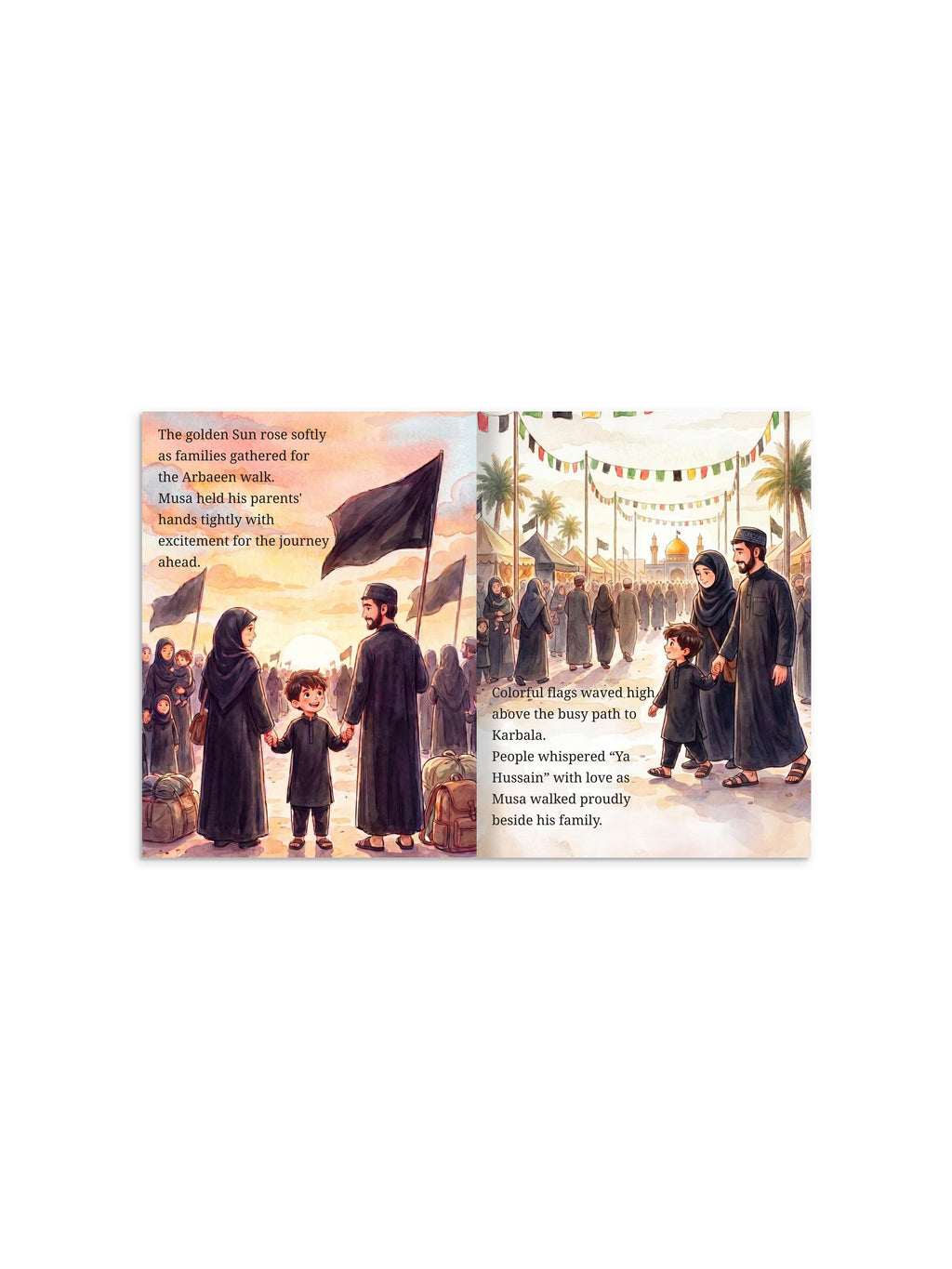 Personalized Arbaeen Children's Book: An Illustrated Journey to Karbala – 28-Page Hardcover Picture Book
