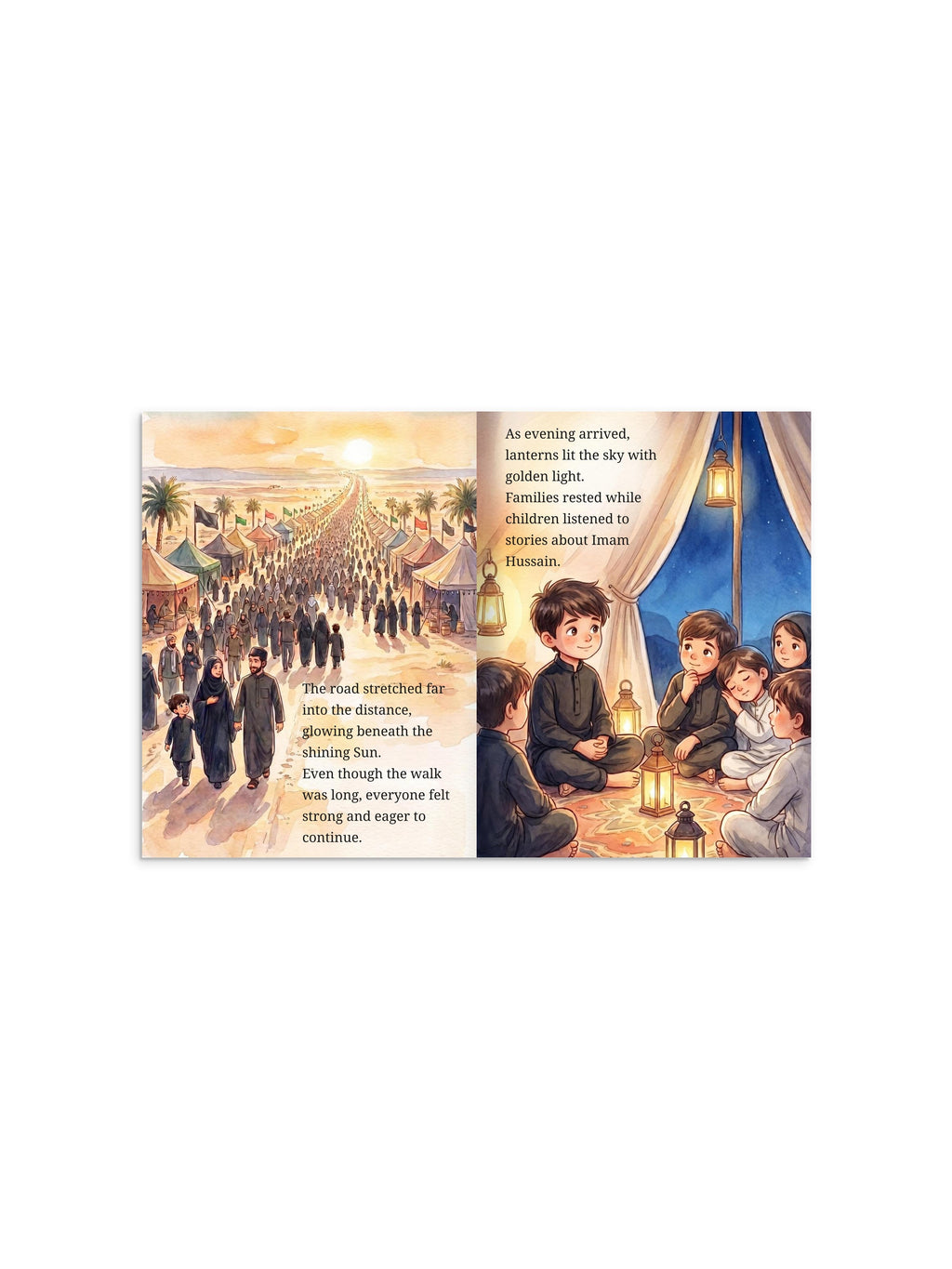 Personalized Arbaeen Children's Book: An Illustrated Journey to Karbala – 28-Page Hardcover Picture Book