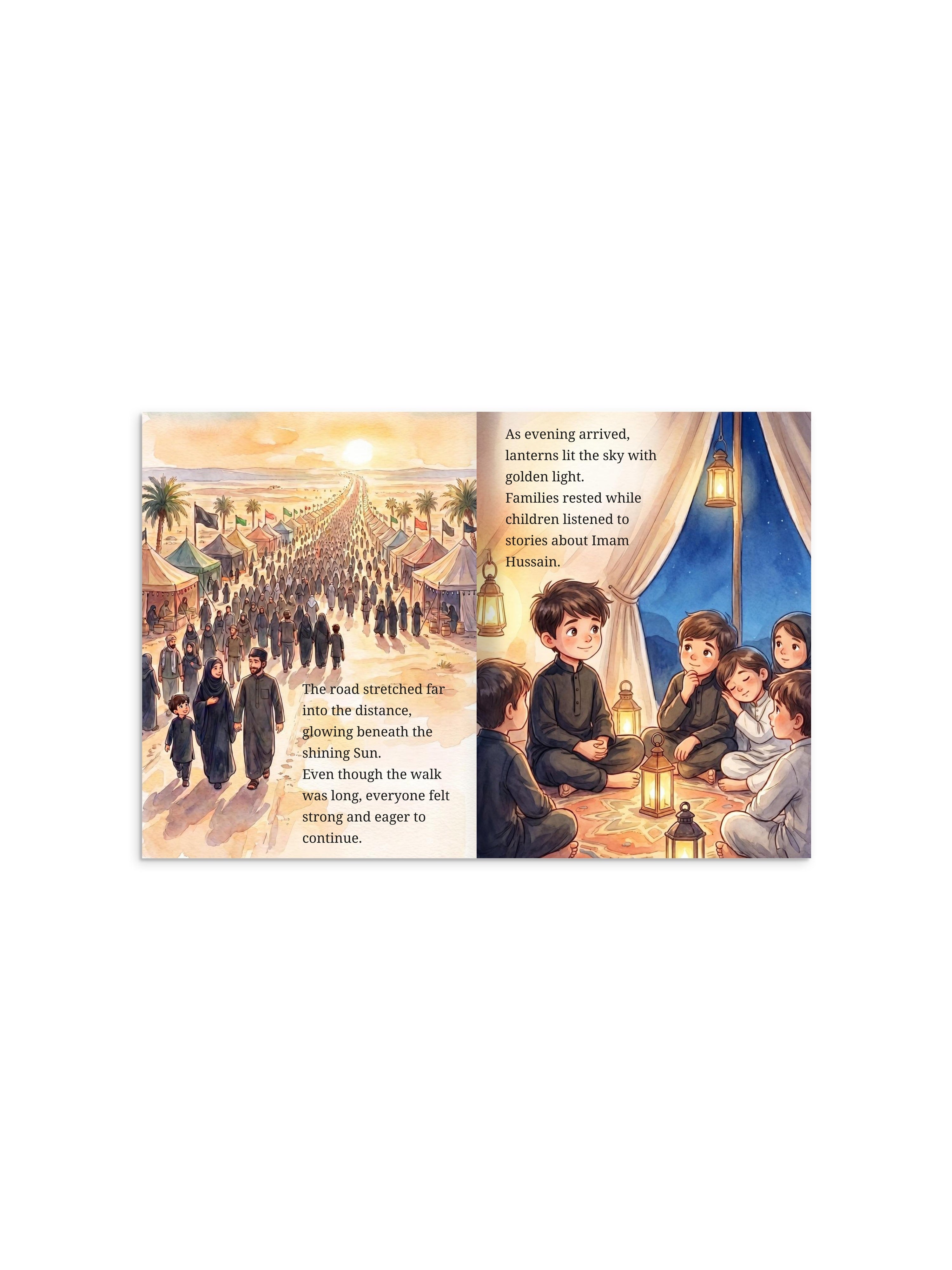 Personalized Arbaeen Children's Book: An Illustrated Journey to Karbala – 28-Page Hardcover Picture Book