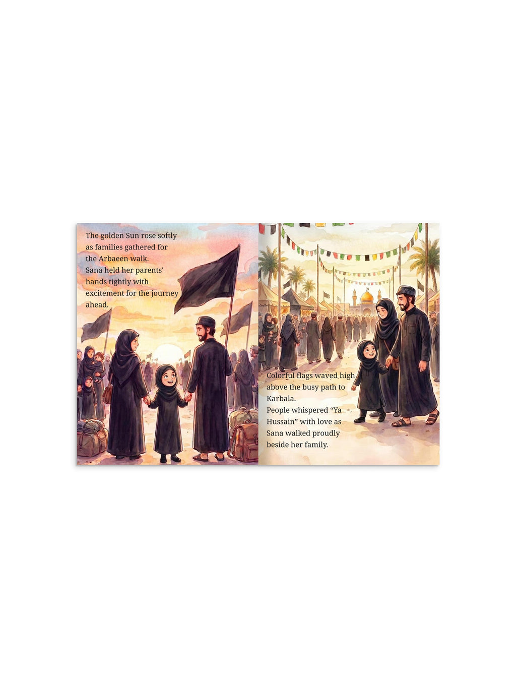 Personalized Arbaeen Children's Book: An Illustrated Journey to Karbala – 28-Page Hardcover Picture Book